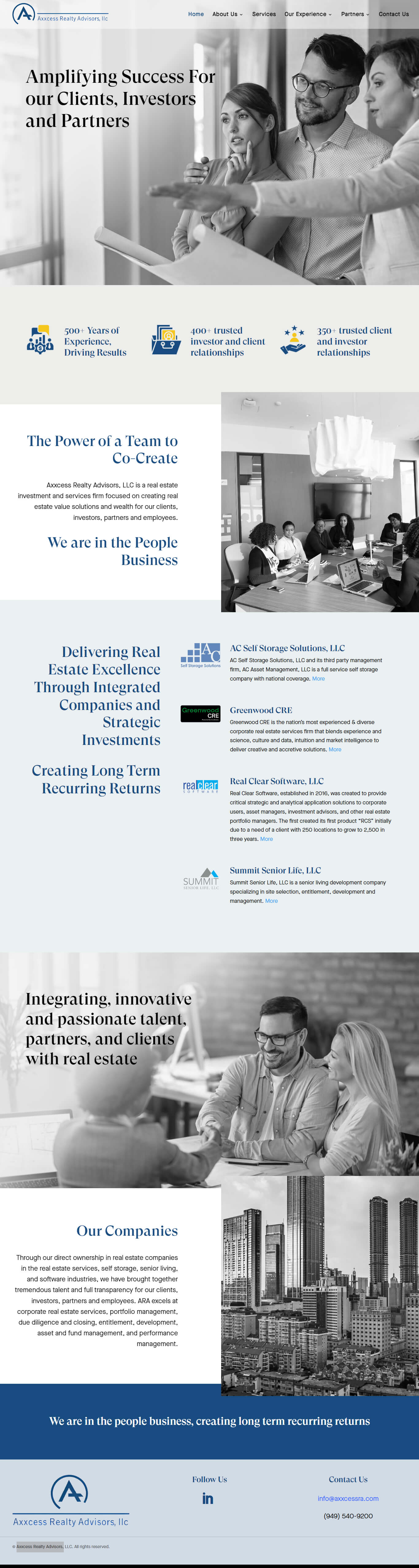 Axxcess Realty Advisors-full-screenshot